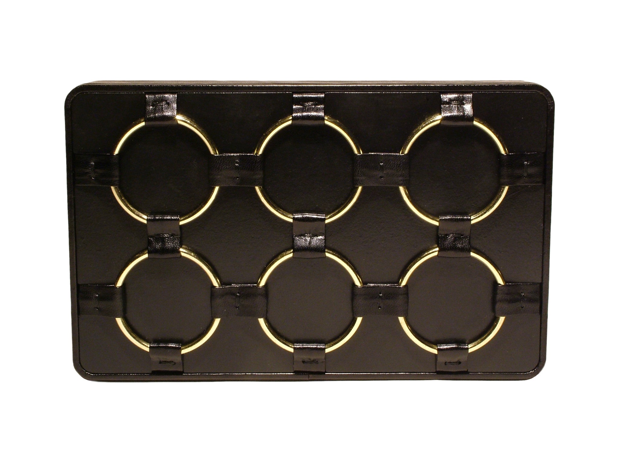 Box Clutch with Brass Rings